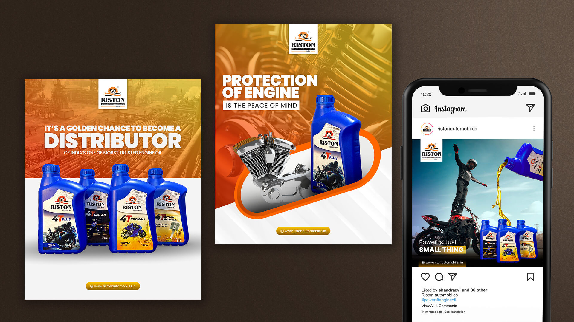 Riston Engine Oil – Social media campaign